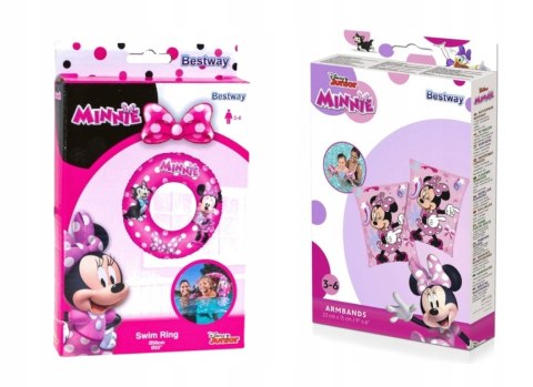 MYSZKA MIKI MINNIE ZESTAW KOŁO KÓŁKO RĘKAWKI BEST