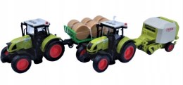 TRAKTOR Z PRZYCZEPĄ DUŻY ZESTAW 2 TRAKTORY