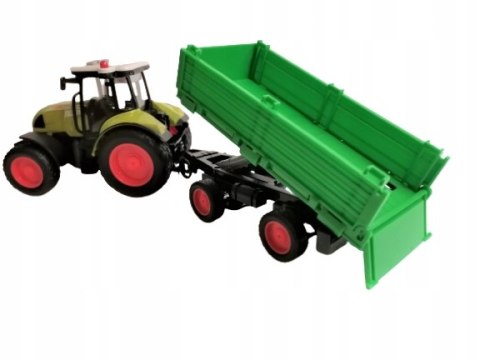 TRAKTOR Z PRZYCZEPĄ DUŻY ZESTAW ŚWIATŁO DZWIĘK TRAKTOR Z PRZYCZEPĄ DUŻY ZESTAW ŚWIATŁO DZWIĘK