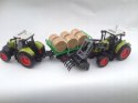 TRAKTOR Z PRZYCZEPĄ ZESTAW ŚWIATŁO DZWIĘK 2szt