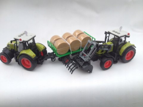 TRAKTOR Z PRZYCZEPĄ ZESTAW ŚWIATŁO DZWIĘK 2szt TRAKTOR Z PRZYCZEPĄ ZESTAW ŚWIATŁO DZWIĘK 2szt