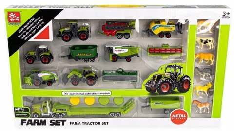 Traktor Ciągnik maszyny rolnicze 6w1 zestaw farmer Traktor Ciągnik maszyny rolnicze 6w1 zestaw farmer