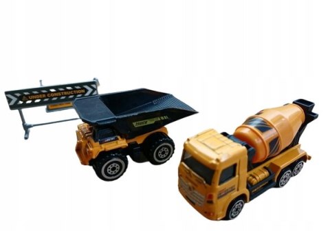 Zestaw 6 szt pojazdy budowlane metalowe ZA3505 Zestaw 6 szt pojazdy budowlane metalowe ZA3505