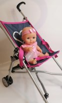 Bobas Lalka Sikająca Interaktywna+wózek spacerówka