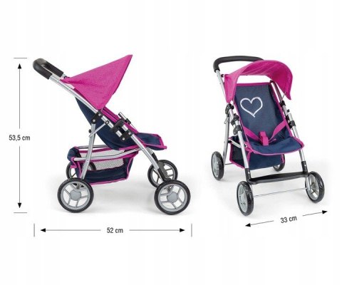 Duży Wózek dla lalek spacerówka