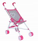 Lalka Bobas baby butelka smoczek +wózek spacerówka