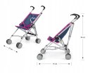 Lalka Bobas baby butelka smoczek +wózek spacerówka