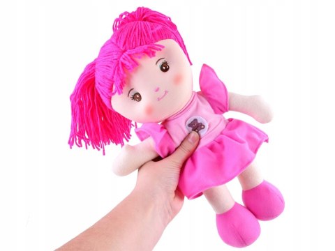 Lalka szmaciana Zuzia 33cm w różowej sukni 33 cm Lalka szmaciana Zuzia 33cm w różowej sukni 33 cm