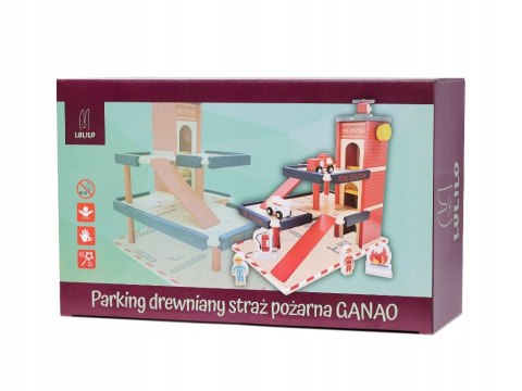Parking piętrowy Straż pożarna drewniany Parking piętrowy Straż pożarna drewniany