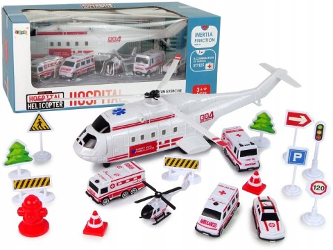 Pogotowie Zestaw Pojazdów Ambulans Helikopter Pogotowie Zestaw Pojazdów Ambulans Helikopter