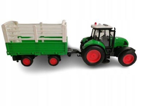 TRAKTOR Z PRZYCZEPĄ CIĄGNIK ROLNICZY ŚWIATO DZWIĘK TRAKTOR Z PRZYCZEPĄ CIĄGNIK ROLNICZY ŚWIATO DZWIĘK
