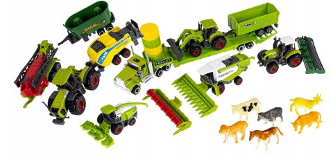 Traktor Ciągnik maszyny rolnicze 6w1 zestaw farmer Traktor Ciągnik maszyny rolnicze 6w1 zestaw farmer