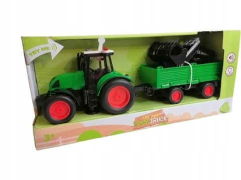 Traktor Ciągnik podnośnik, ŚWIATŁO I DŹWIĘK Traktor Ciągnik podnośnik, ŚWIATŁO I DŹWIĘK