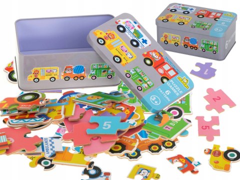 UKŁADANKA PUZZLE EDUKACYJNE POJAZDY AUTA NAUKA GRA UKŁADANKA PUZZLE EDUKACYJNE POJAZDY AUTA NAUKA GRA