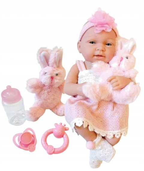 Lalka Bobas baby jak żywa+butelka smoczek łóżeczko Lalka Bobas baby jak żywa+butelka smoczek łóżeczko