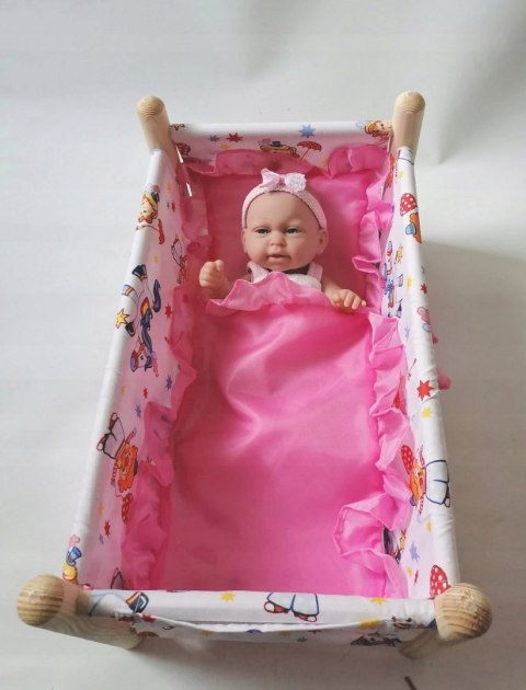 Lalka Bobas baby jak żywa+butelka smoczek łóżeczko Lalka Bobas baby jak żywa+butelka smoczek łóżeczko