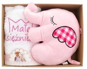 RĘCZNIK Z HAFTEM PREZENT URODZINY CHRZEST SŁONIK