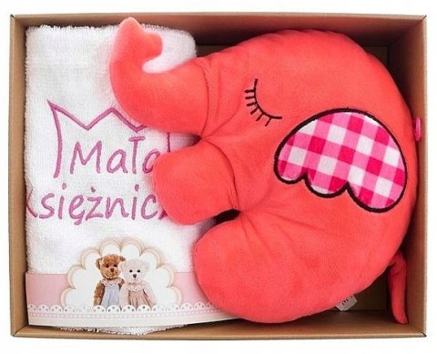 RĘCZNIK Z HAFTEM PREZENT URODZINY CHRZEST SŁONIK