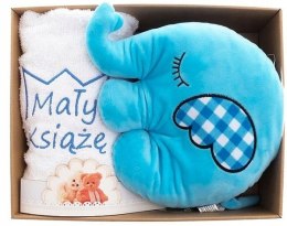 RĘCZNIK Z HAFTEM PREZENT URODZINY CHRZEST SŁONIK