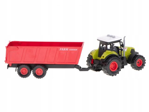 TRAKTOR Z PRZYCZEPĄ DUŻY ZESTAW ŚWIATŁO DZWIĘK TRAKTOR Z PRZYCZEPĄ DUŻY ZESTAW ŚWIATŁO DZWIĘK