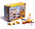 Transporter samolot + 6 aut pojazdy budowlane bok