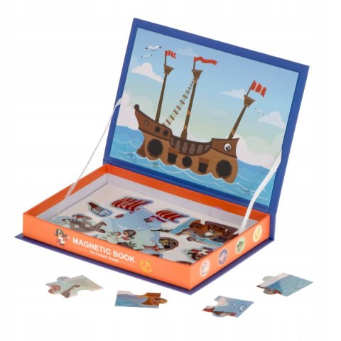 UKŁADANKA MAGNETYCZNA MAGNESY PIRACI 30 ELEMENTÓW