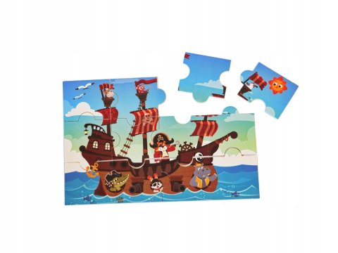 UKŁADANKA MAGNETYCZNA MAGNESY PIRACI 30 ELEMENTÓW