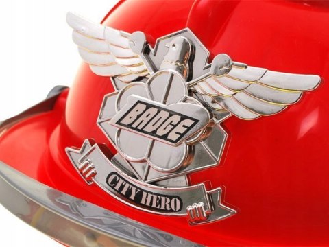 Zestaw strażaka kask światło dźwięk gaśnica Zestaw strażaka kask światło dźwięk gaśnica