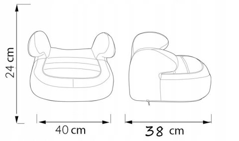 FOTELIK SAMOCHODOWY PODKŁADKA DUŻA DRIME 15-36 KG