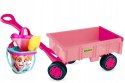 WÓZEK DO CIĄGNIĘCIA, WIADERKO PSI PATROL RÓŻOWY