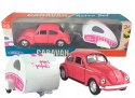 AUTKO VOLKSWAGEN BEETLE z przyczepką Welly1:34 AUTKO VOLKSWAGEN BEETLE z przyczepką Welly1:34