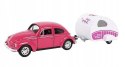 AUTKO VOLKSWAGEN BEETLE z przyczepką Welly1:34 AUTKO VOLKSWAGEN BEETLE z przyczepką Welly1:34