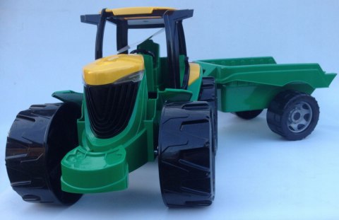 DUŻY TRAKTOR CIĄGNIK Z PRZYCZEPĄ JEŹDZIK 90cm DUŻY TRAKTOR CIĄGNIK Z PRZYCZEPĄ JEŹDZIK 90cm