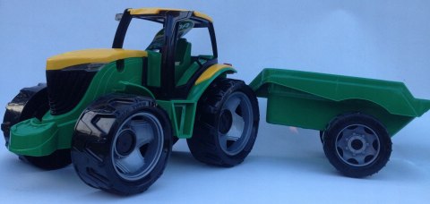 DUŻY TRAKTOR CIĄGNIK Z PRZYCZEPĄ JEŹDZIK 90cm DUŻY TRAKTOR CIĄGNIK Z PRZYCZEPĄ JEŹDZIK 90cm