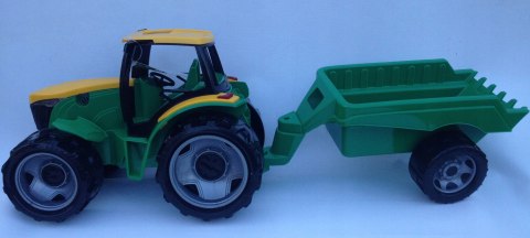DUŻY TRAKTOR CIĄGNIK Z PRZYCZEPĄ JEŹDZIK 90cm DUŻY TRAKTOR CIĄGNIK Z PRZYCZEPĄ JEŹDZIK 90cm