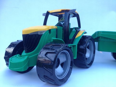 DUŻY TRAKTOR CIĄGNIK Z PRZYCZEPĄ JEŹDZIK 90cm DUŻY TRAKTOR CIĄGNIK Z PRZYCZEPĄ JEŹDZIK 90cm