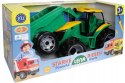 DUŻY TRAKTOR CIĄGNIK Z PRZYCZEPĄ JEŹDZIK 90cm