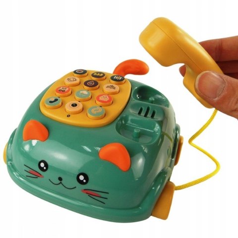 Telefon kotek jeździk dźwięk światło gryzak Telefon kotek jeździk dźwięk światło gryzak