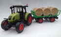 2x TRAKTOR Z PRZYCZEPĄ DUŻY ZESTAW ŚWIATŁO DZWIĘK