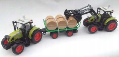 2x TRAKTOR Z PRZYCZEPĄ DUŻY ZESTAW ŚWIATŁO DZWIĘK 2x TRAKTOR Z PRZYCZEPĄ DUŻY ZESTAW ŚWIATŁO DZWIĘK