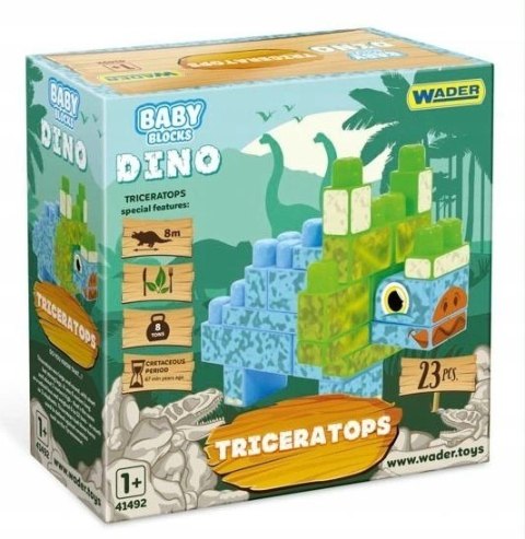 KLOCKI DINO BABY BLOCKS NA ROCZEK