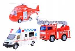 Karetka Straż pożarna Helikopter zestaw