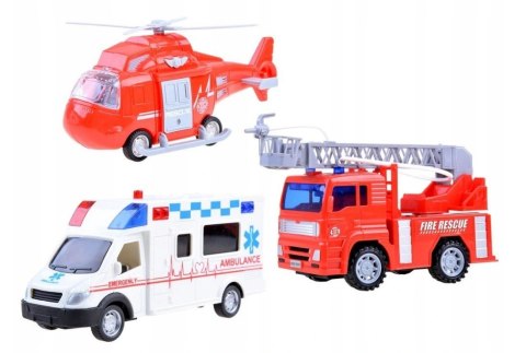Karetka Straż pożarna Helikopter zestaw Karetka Straż pożarna Helikopter zestaw