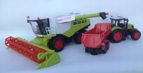Kombajn Traktor ciagnik Duży Zestaw Rolnik FARMA Kombajn Traktor ciagnik Duży Zestaw Rolnik FARMA
