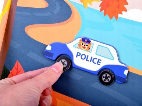 Książka układanka magnetyczna POJAZDY 66ele ZA3767 Książka układanka magnetyczna POJAZDY 66ele ZA3767