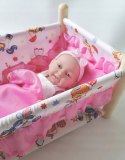 Lalka Bobas baby jak żywa+butelka smoczek łóżeczko Lalka Bobas baby jak żywa+butelka smoczek łóżeczko