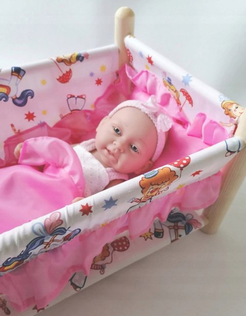 Lalka Bobas baby jak żywa+butelka smoczek łóżeczko Lalka Bobas baby jak żywa+butelka smoczek łóżeczko