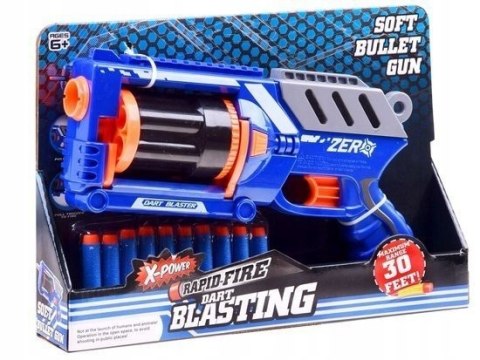 Pistolet BLASTER naboje piankowe 10szt broń ZA3286 Pistolet BLASTER naboje piankowe 10szt broń ZA3286