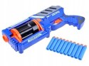 Pistolet BLASTER naboje piankowe 10szt broń ZA3286 Pistolet BLASTER naboje piankowe 10szt broń ZA3286