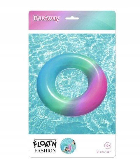 Bestway DUŻE KOŁO KÓŁKO tęczowe 91cm Bestway DUŻE KOŁO KÓŁKO tęczowe 91cm